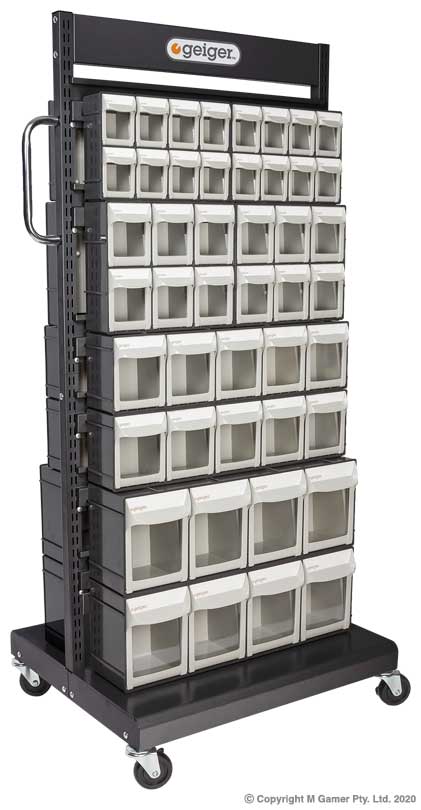 Double-sided Mobile Pivot Drawer Cart - 92 Drawer
